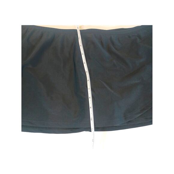 NWT NEW DIRECTIONS BLACK SWIM SKIRT BOTTOM XL Wrap Skirt Style - Picture 3 of 7